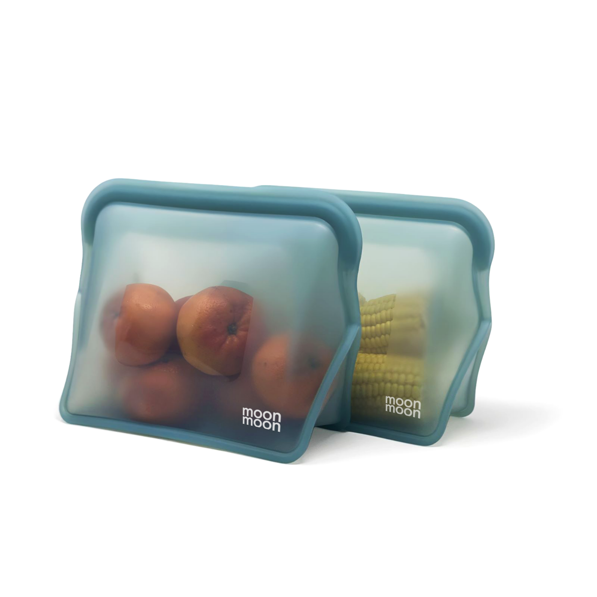 Reusable Silicone Stand‑Up Freezer Bags – Blue moonmoon