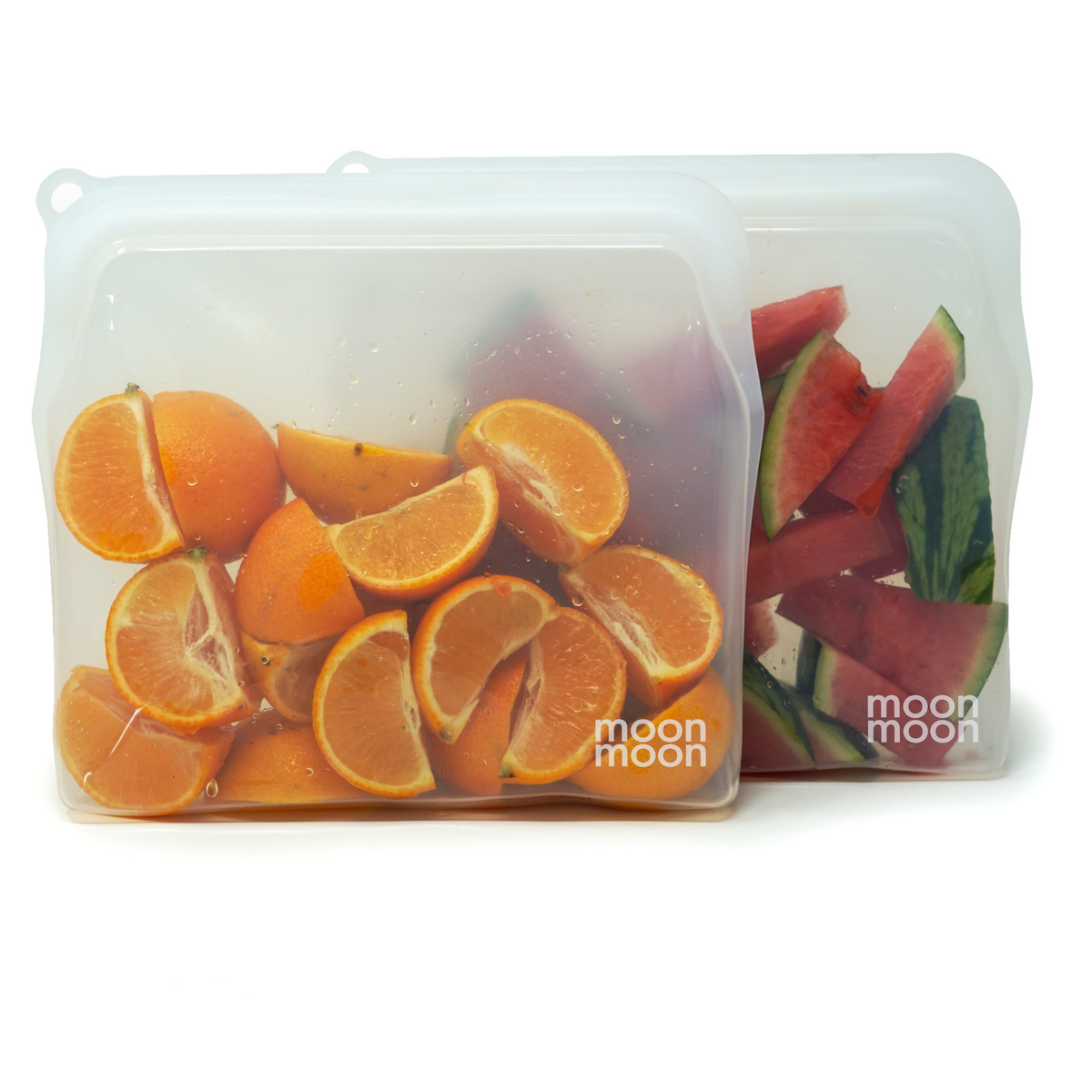 Silicone Reusable Freezer Bags Set of Clear Moonmoon