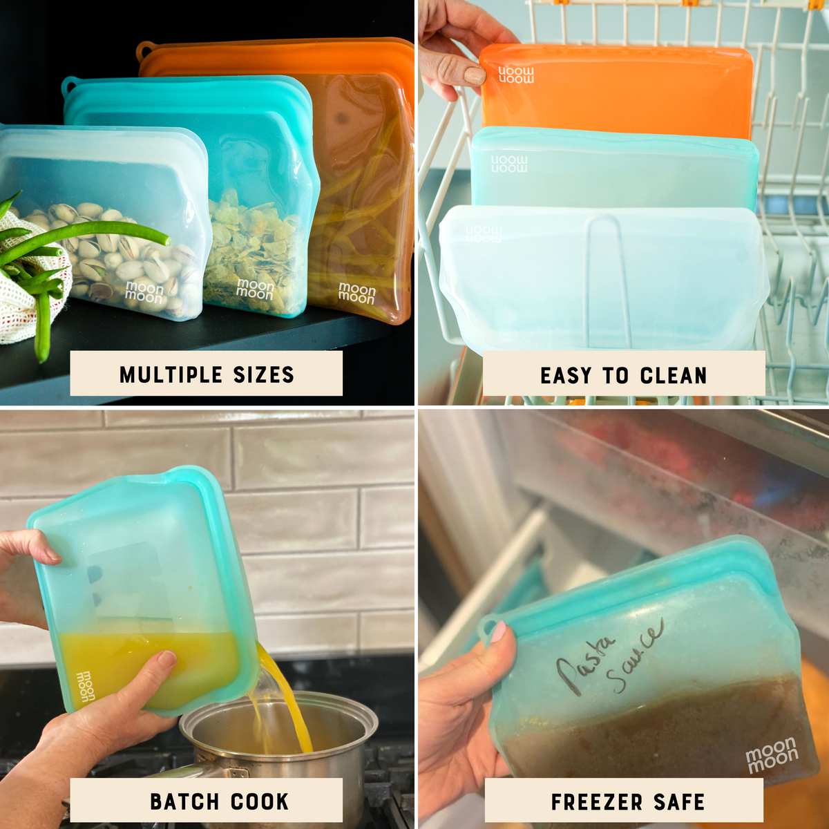 Storage Containers Stasher Bags After Shark Tank Pizza Pack