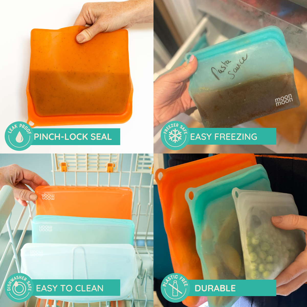 Freezer Write On Stasher Bags Stasher (Sandwich) – Your