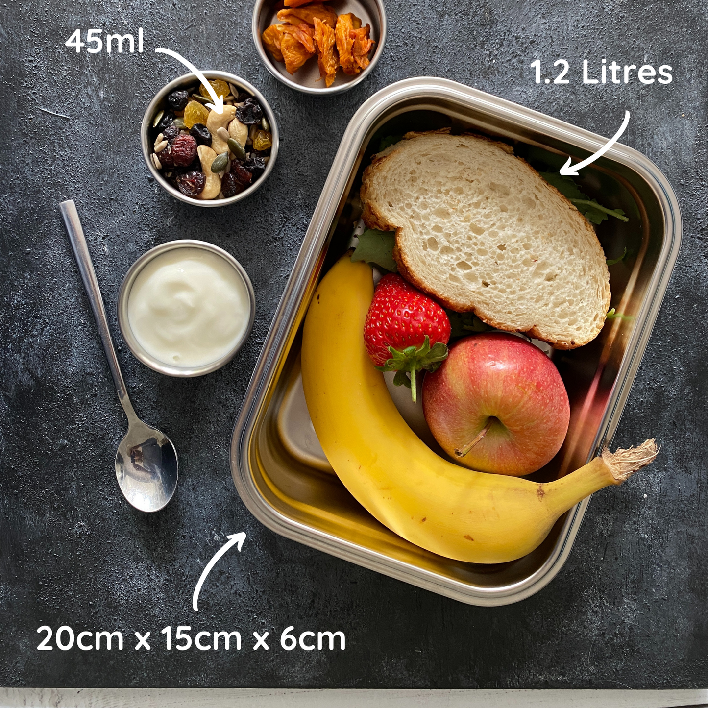 stainless steel food container, stainless steel lunchbox, sauce pots, dressing pots, stainless steel sauce pots, lunchbox with bamboo lid, stainless steel lunchbox with bamboo lid, metal lunch box, plastic-free lunchbox, stainless steel lunch box, moonmoon 