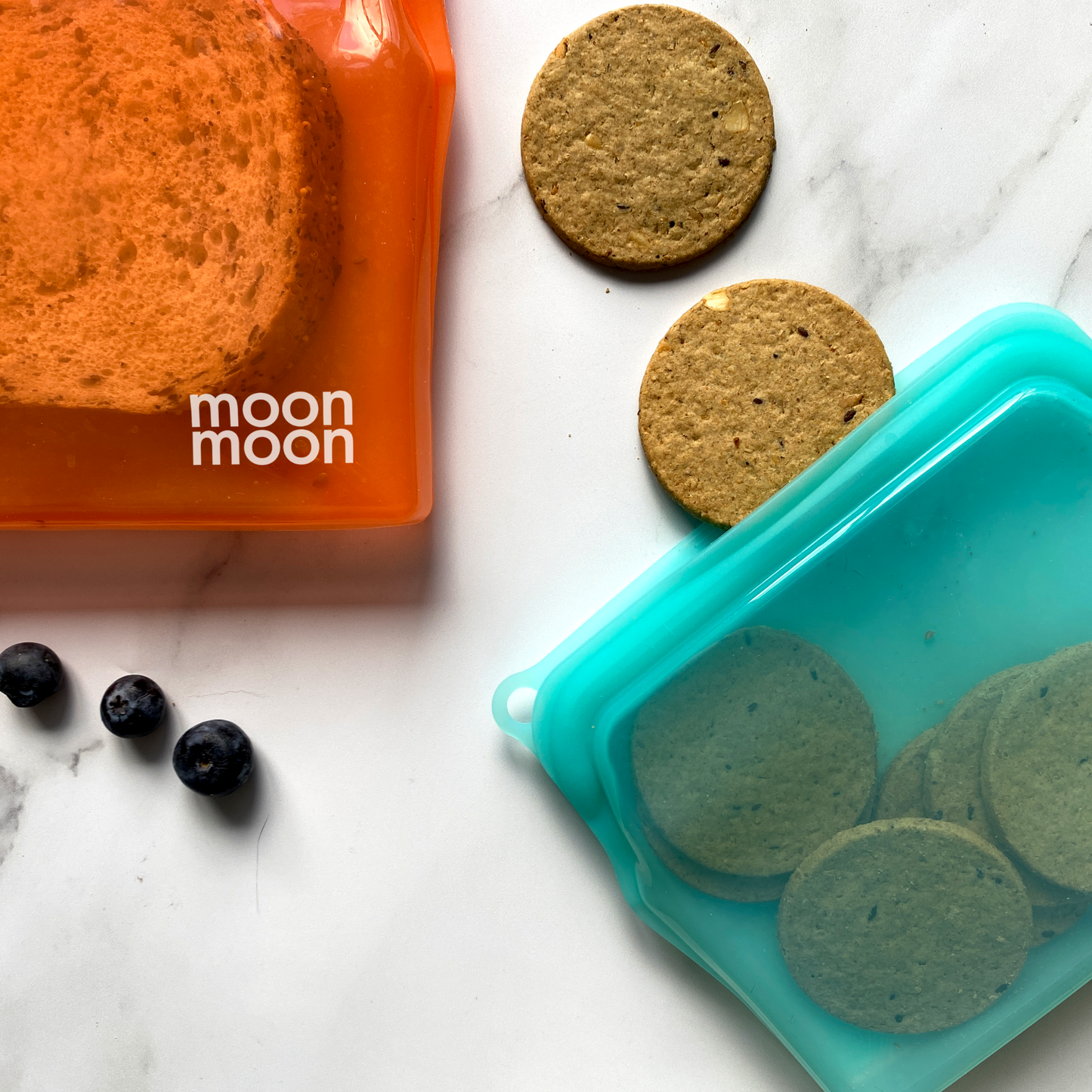 Moonmoon reusable silicone freezer bags, silicone food bags, uk, reusable silicone pouch bag, Moonmoon uk, stasher bags uk, silicone freezer bags, silicone bag, food storage bags, silicone bags for food, batch lady bags, batch cooking, stainless steel lunchbox, non plastic food containers