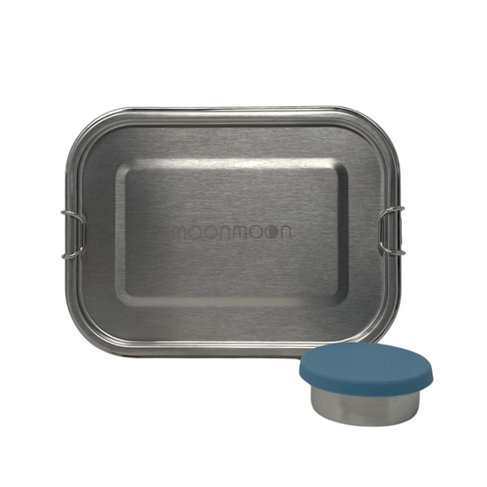 metal lunch box, stainless steel lunch box, stainless steel bento box, moonmoon, moonmoon uk, lunch box metal, dressing pots, small sauce pot with lid, sauce pot salad dressing pots, 