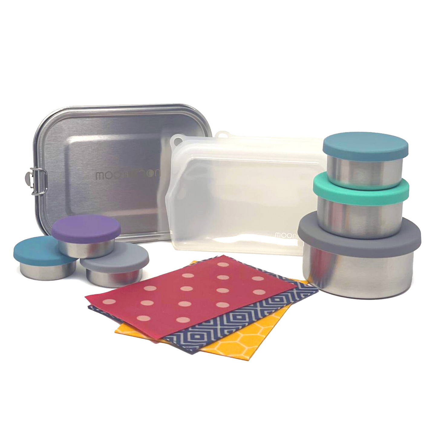 Moonmoon Reusable Products Back to School bundle, for children and adults