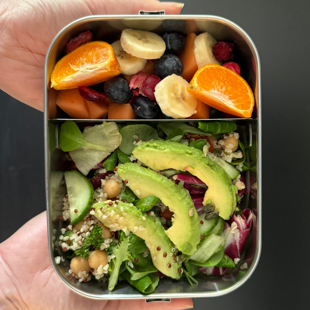 Say Goodbye to boring salads with moonmoon stainless steel lunch boxes with dividers