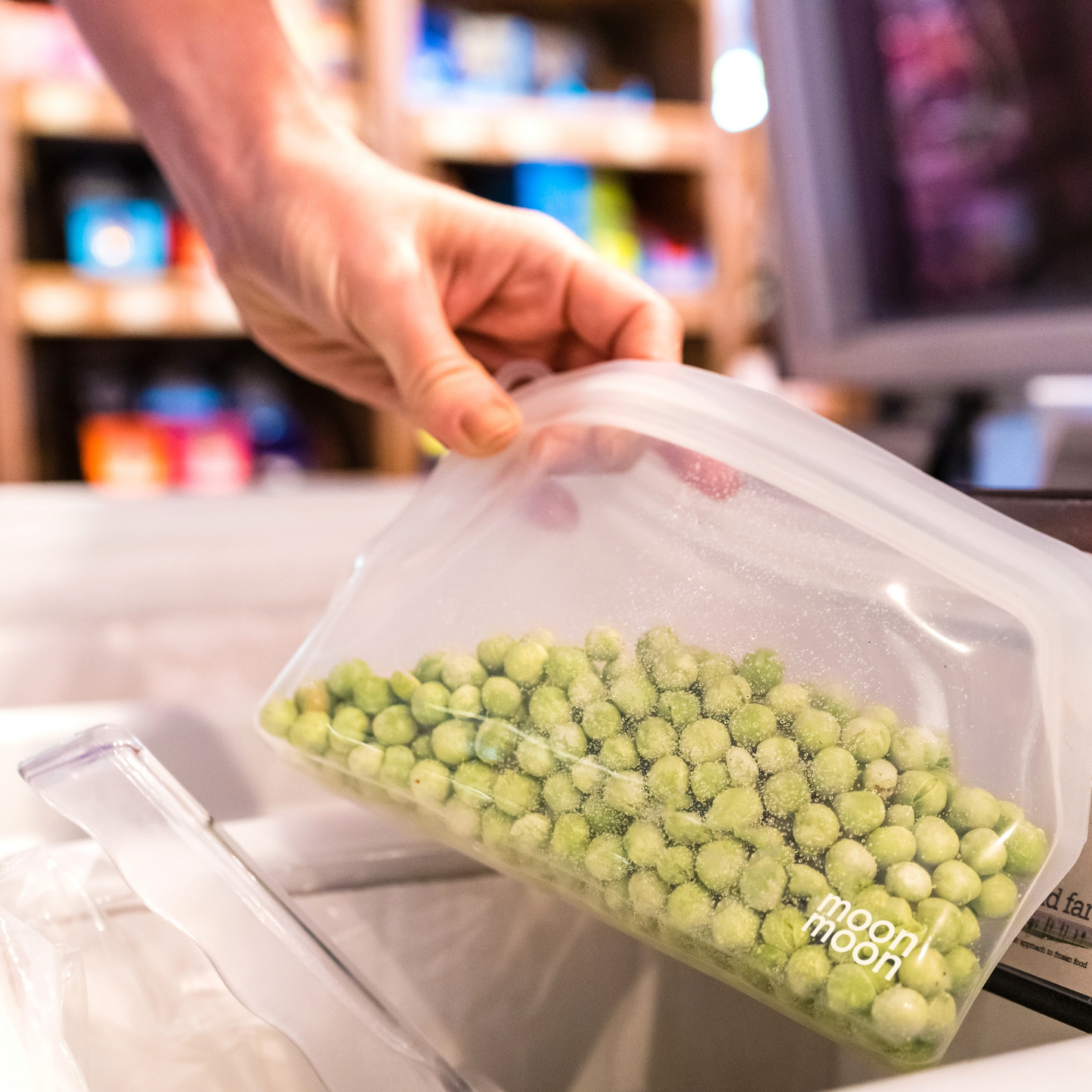 Moonmoon, stasher bag uk, silicone bag, batch lady, batch cooking, reusable food bag