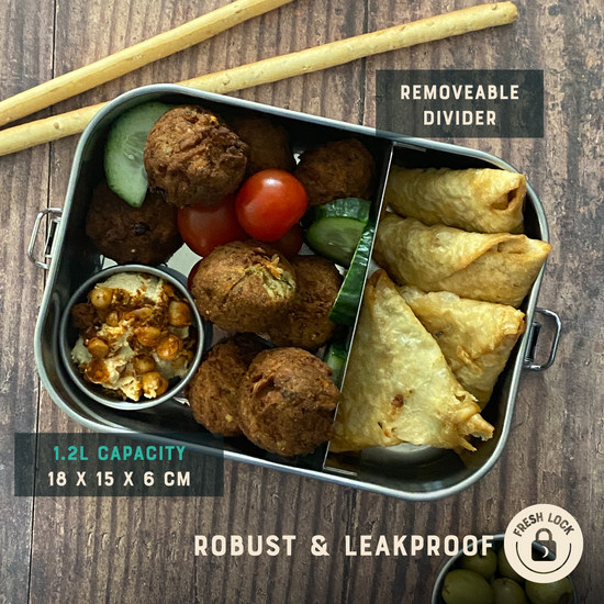 metal lunch box, stainless steel lunch box, stainless steel bento box, moonmoon, moonmoon uk, lunch box metal, dressing pots, small sauce pot with lid, sauce pot salad dressing pots, 