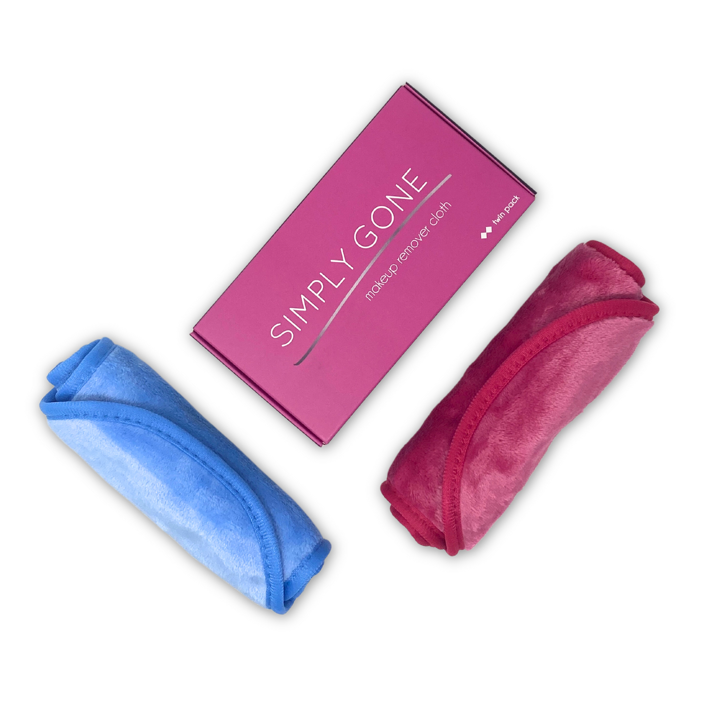 Load image into Gallery viewer, Simply Gone Makeup Remover Cloth - Set of 2 (Pink &amp;amp; Blue)
