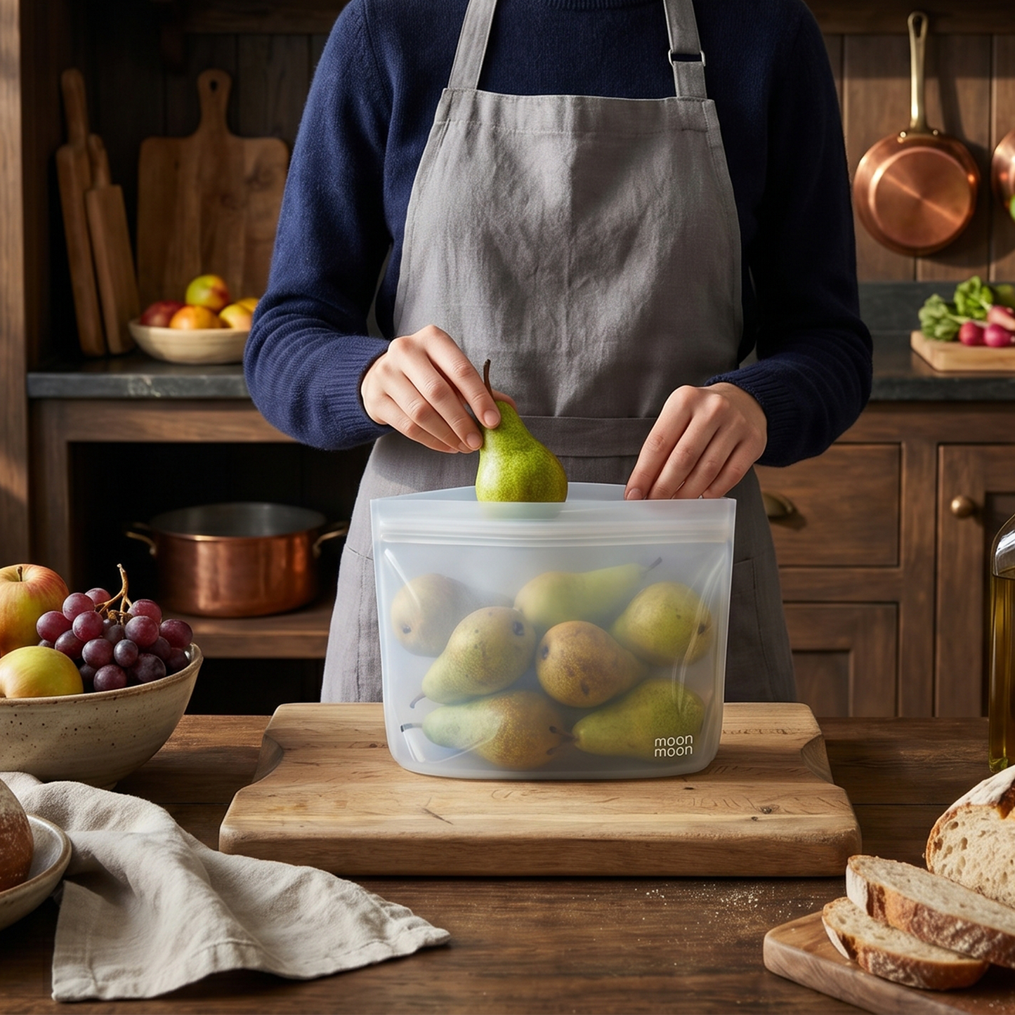 Moonmoon reusable food bags, dishwasher safe silicone food bags, reusable silicone bags for meal prep, reusable bags for leftovers, silicone freezer bags reusable, reusable snack storage bags, reusable airtight food bags, reusable silicone bags UK, W&P Porter bag, oxo food bags, BPA free reusable food bags