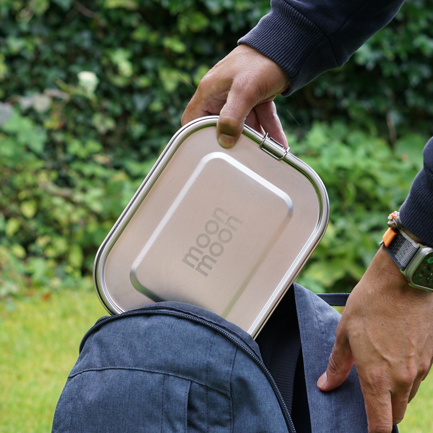 bento lunch box, plastic free food storage containers, moonmoon lunchbox, moon moon lunch box, large bento box with compartments, metal bento lunch box
