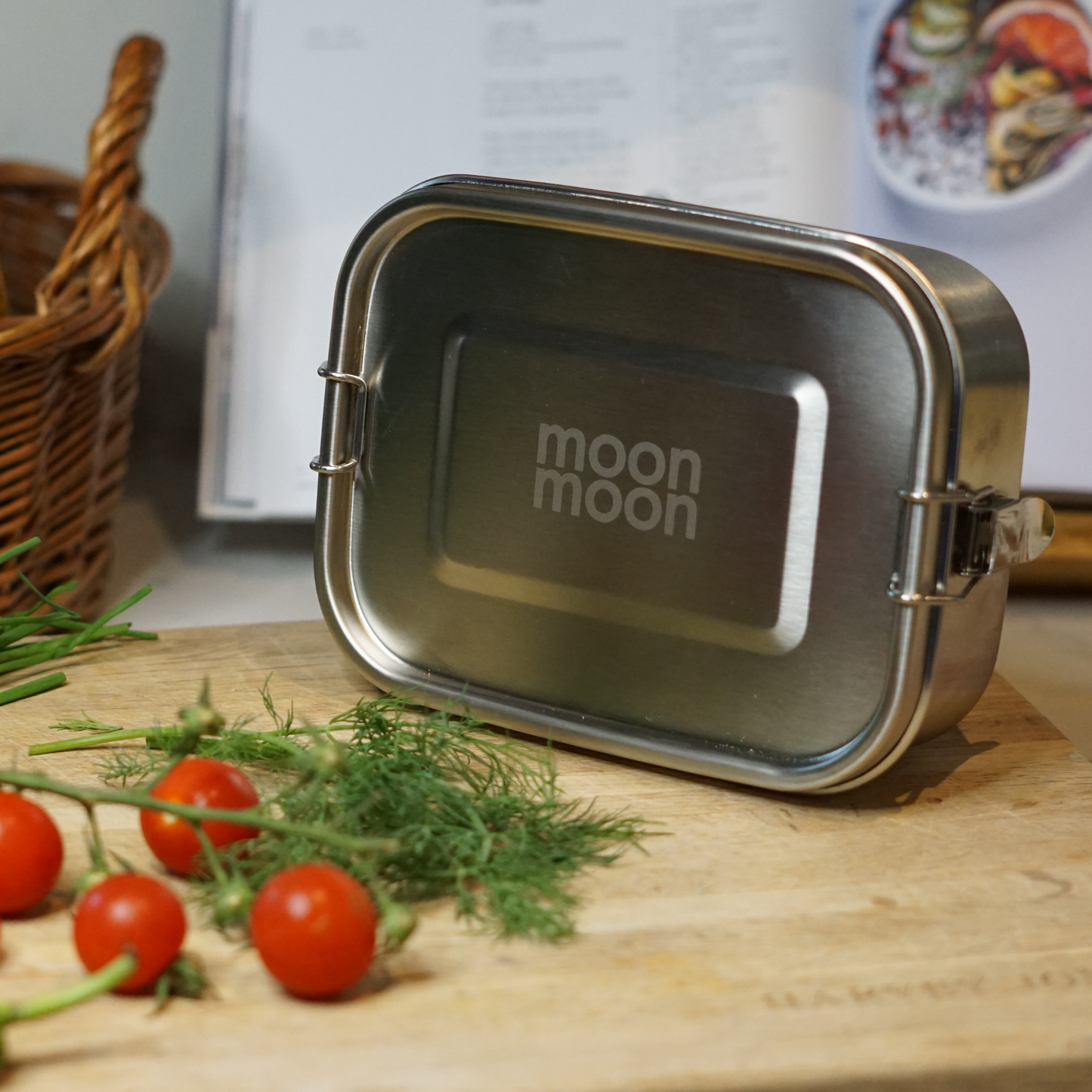 moonmoon, moon reusables, stainless steel kids lunch box, stainless steel food storage containers, stainless steel bento box for kids
