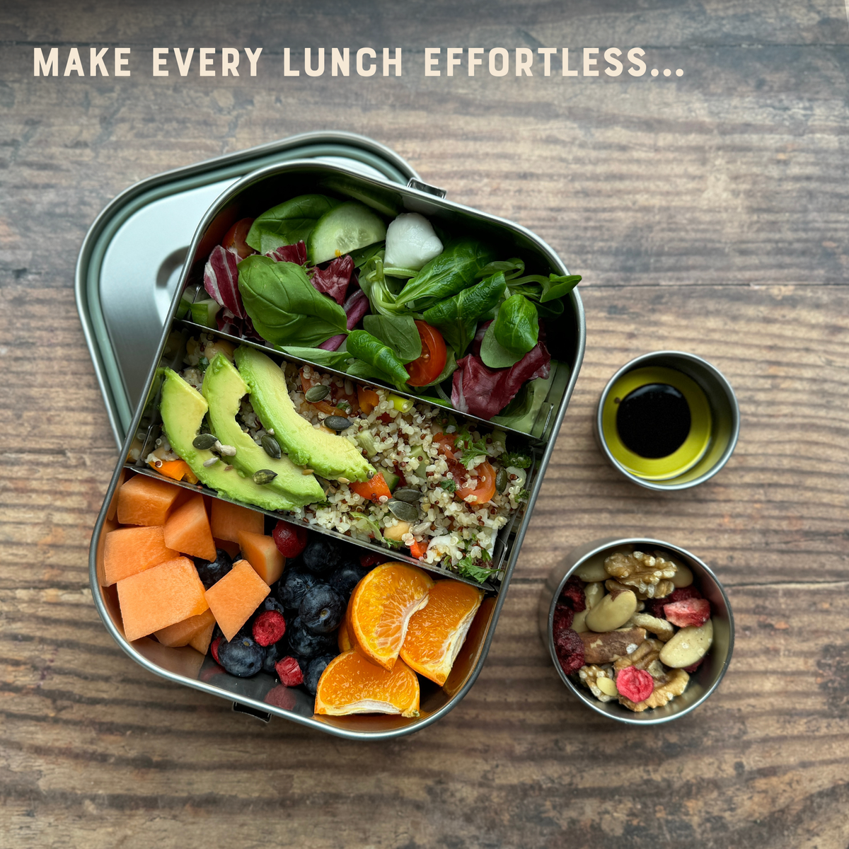 Luch Container Lunch Box (Large 1.4L), Snack & Sauce Pot Bundle – moonmoon