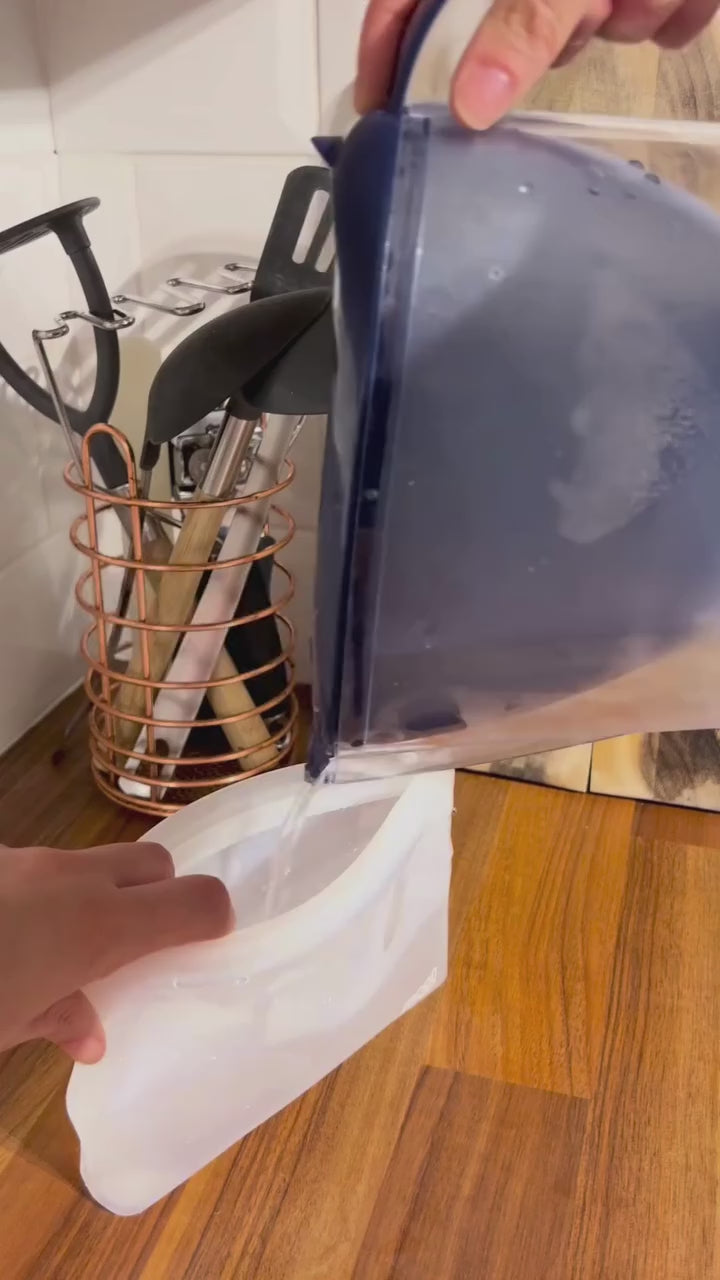 Silicone Freezer Ice Pack Hack, Reusable moonmoon, silicone freezer bags, reusable freezer bags, moonmoom, moonmoon, silicone plastic free food pouches