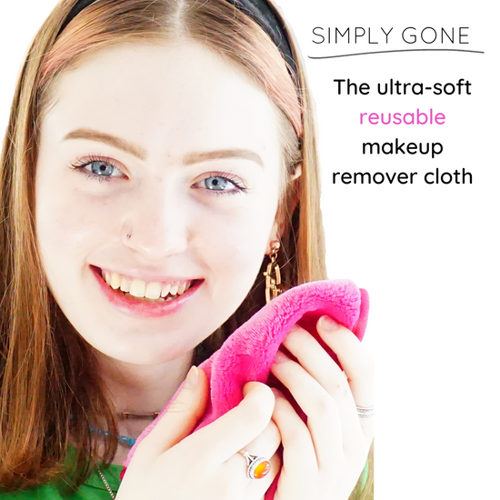 Load image into Gallery viewer, microfibre face mitt, makeup remover cloths, magic cloth for face, Simply Gone
