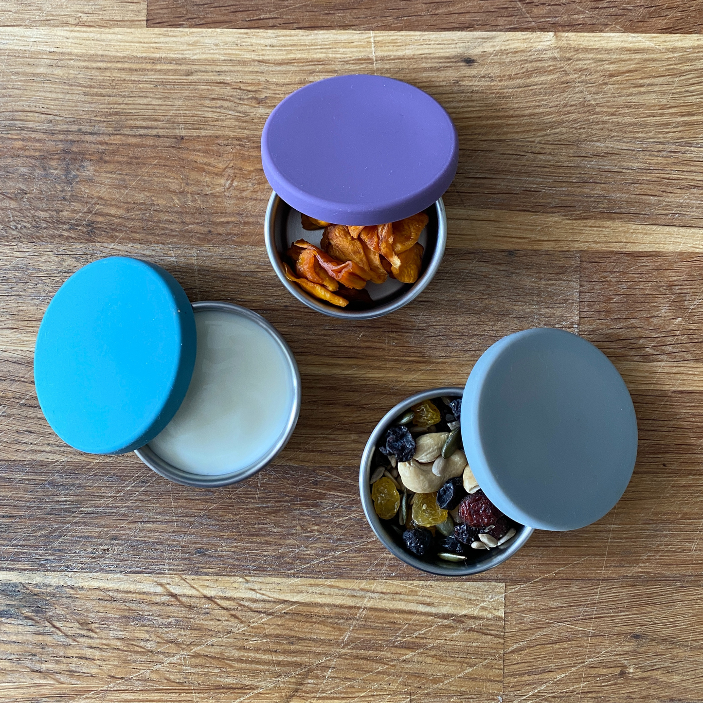 Moonmoon Sauce Pots, stainless steel pots set with lids containers, wholesale, stainless steel bento box uk, Minitie, Black & Blum, Elephant Box, dressing pots