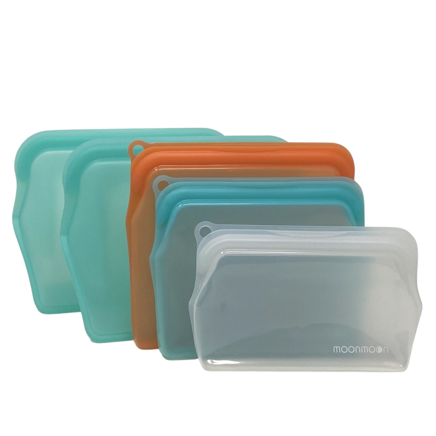 Silicone Food Bags Starter Kit With Aqua XL Bags Moonmoon