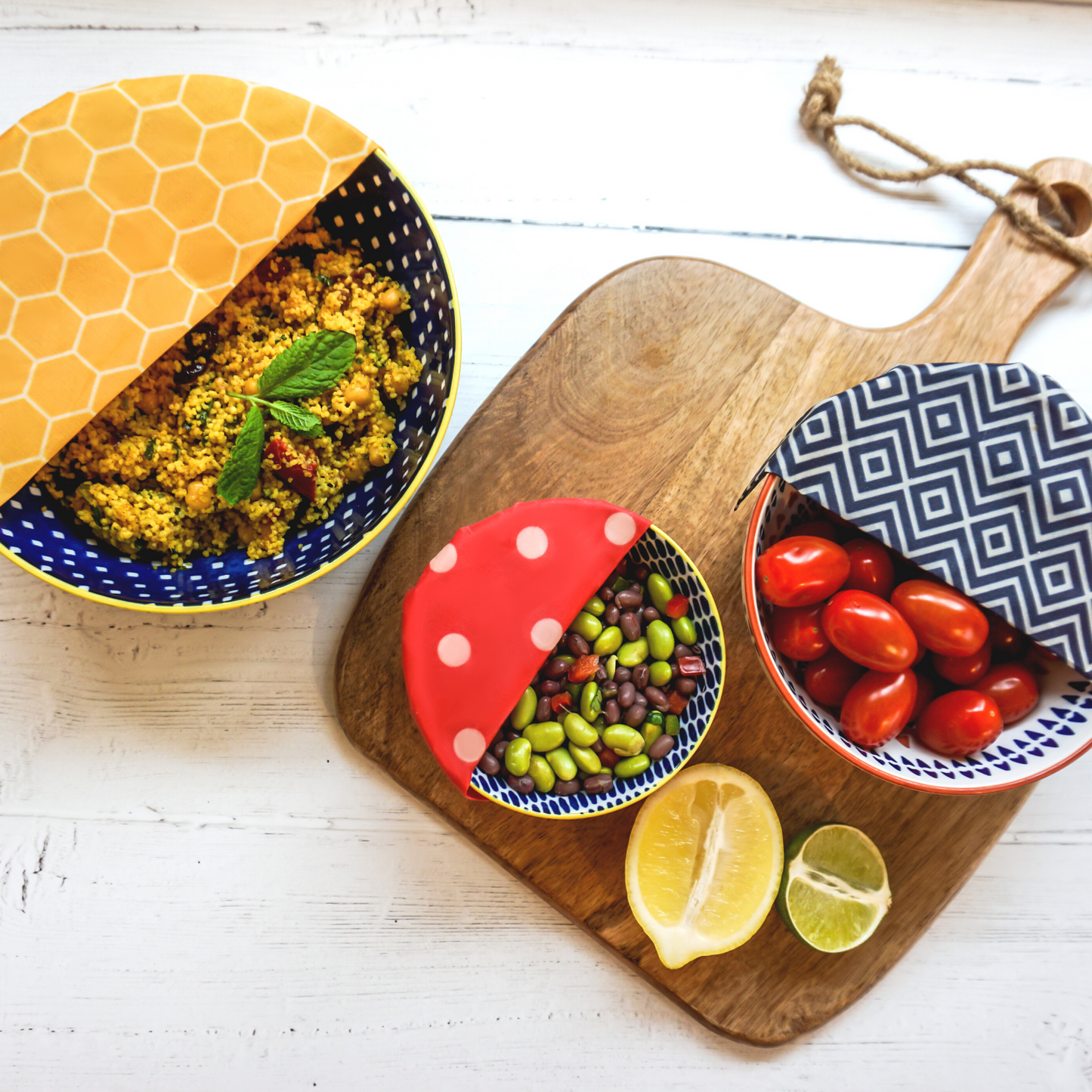 Beeswax Food Wraps - 3 Pack Reusable Wraps | Net Zero Co.