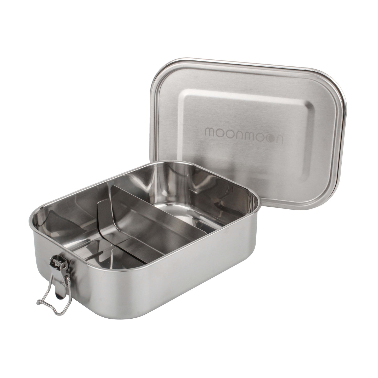 Load image into Gallery viewer, moonmoon stainless steel bento, eco friendly lunch box, bento boxes, leak proof stainless steel lunch box uk, lunch box metal, lunch box with divider metal lunch box with dividers bento box with removable dividers
