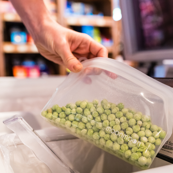 Silicone Food Bags Starter Kit With Aqua XL Bags Moonmoon